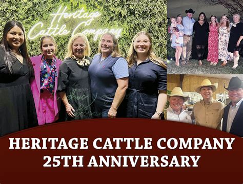 Heritage Cattle Company Th Anniversary Celebration Production Sale