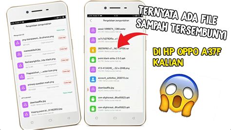 Cara Menghapus File Sampah Yang Tersembunyi Di Hp Oppo A F Youtube