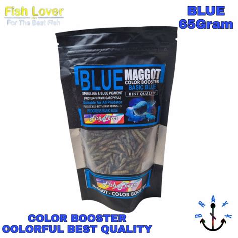 Jual Pakan Ikan Predator Maggot Kering Grade A Original Blue Gram