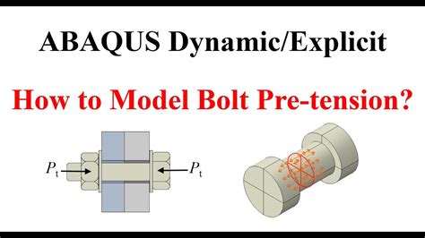 40 ABAQUS Tutorial Modeling Bolt Pretension In Dynamic Explicit