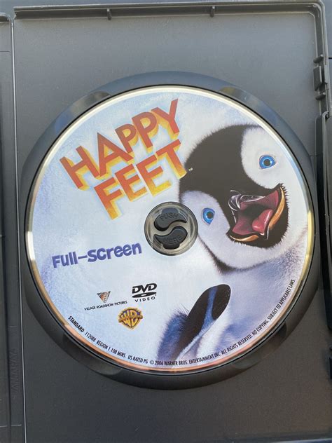 Happy Feet DVD 2007 Full Screen Robin Williams Nicole Kidman Hugh