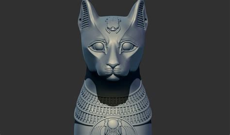 Egyptian Cat Goddess Bastet 3d Printable Model 3D Model 3D Printable