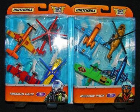 Matchbox Mission Pack SKY BUSTERS 2 pack Lot Airplanes Helicopters Toys ...