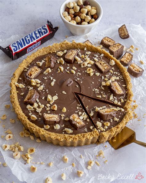 Gluten Free Snickers Caramel Tart Recipe No Bake