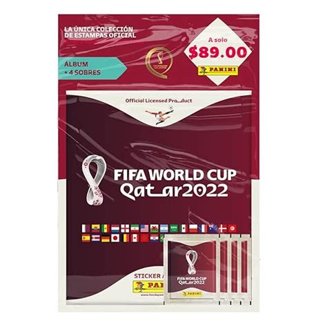 World Cup Qatar 2022 Album Pasta Blanda 4 Sobres De Estampas FIFA