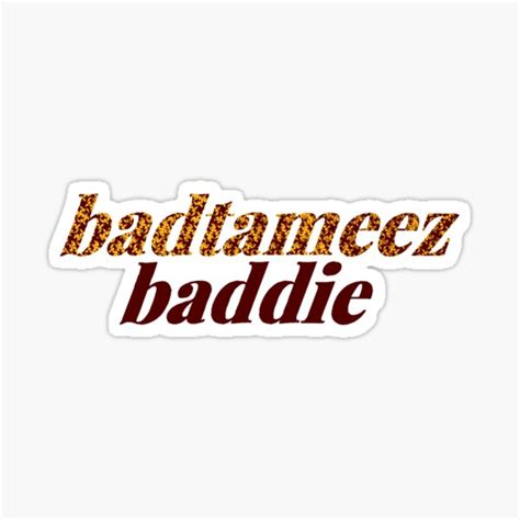 "Badtameez Baddie" Sticker for Sale by justjawsdrawing | Redbubble