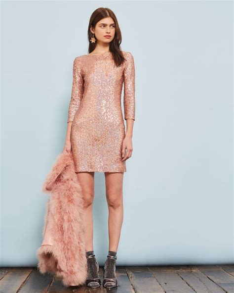 Topshop Slash Neck Sequin Mini Dress Topshop Dress Sparkly Bridesmaids