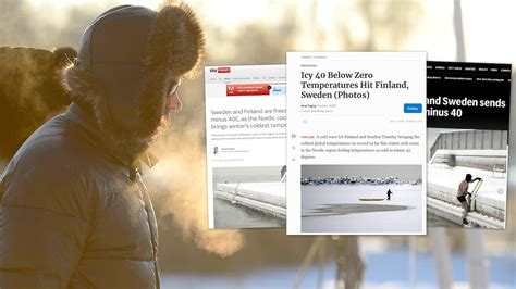 Extrema kylan i Sverige har blivit en världsnyhet Varlden Expressen