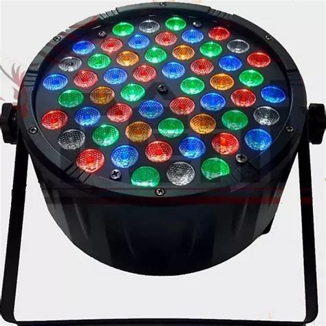 Refletor Par 64 Slim 54 Leds Cree De 3w Rgbwa Dmx Strobo Frete grátis