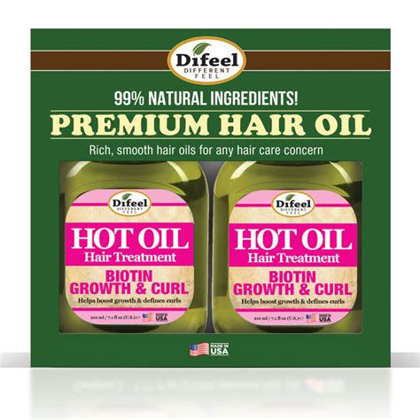 Difeel Biotin Growth And Curl Hot Oil Treatment 7 1 Oz 2 Pc T Set — Fisk Group Discover