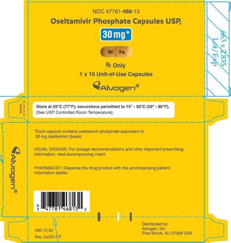 BUY Oseltamivir Phosphate Oseltamivir Phosphate 30 Mg 1 Alvogen Inc