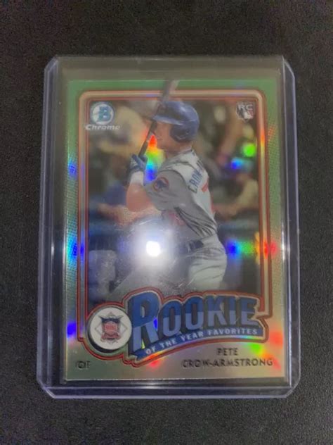 Bowman Chrome Pete Crow Armstrong Recrue De L Ann E Favoris Roy