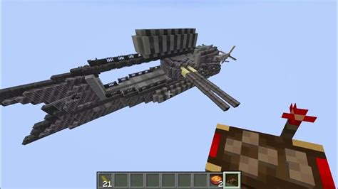 Minecraft Create Aeronautics Iron Frigate Airship Youtube