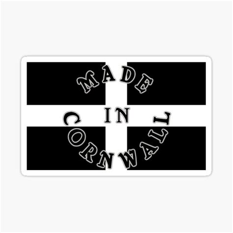 "Cornish Flag - Made in Cornwall" Sticker by Kernow-Clothing | Redbubble