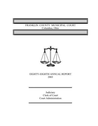 Annual Report Franklin County Municipal Court