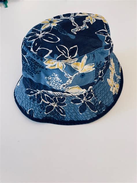 Polo Ralph Lauren Hawaiian Print Bucket Hat Beach Chi Gem