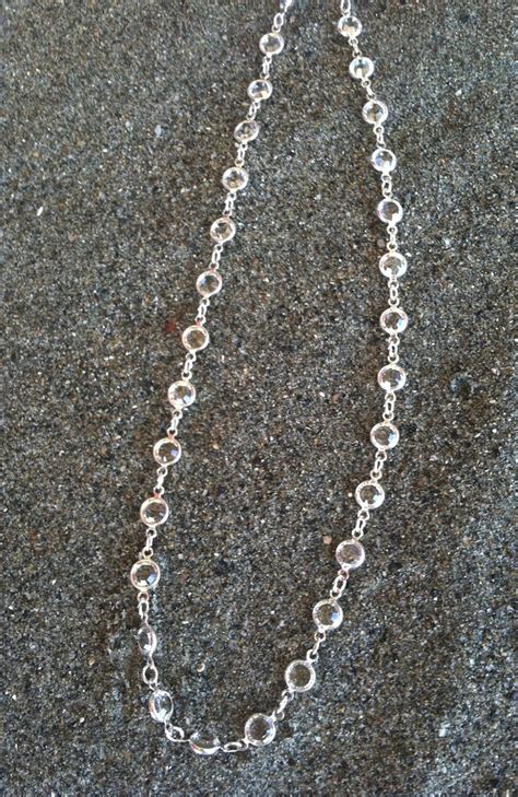 Swarovski Crystal Necklace Silver Bezel Crystal Gold Bezel Etsy