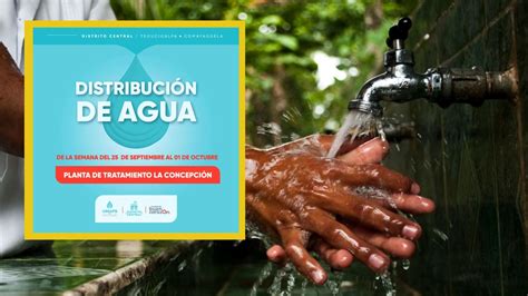 Horario de distribución de agua potable en Tegucigalpa estas serán las