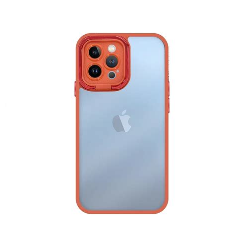 Funda Premium Antigolpe Con Soporte Plegable Transparente Para IPhone