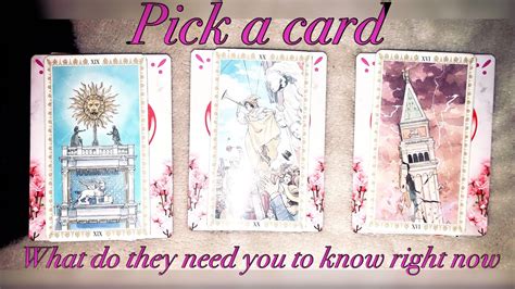 What Does Your Person Need You To Know Right Nowpick A Card Timeless