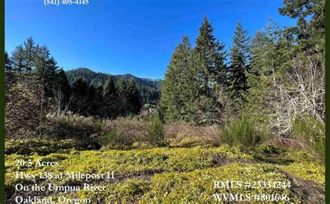 Hwy Umpqua River Scenic Byway Parcel Oakland Or Land