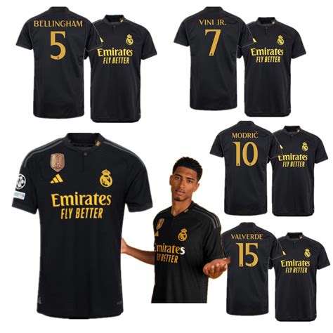 Camiseta Bellingham Vini Jr 2023 2024 Temporada Real Madrid Tercera