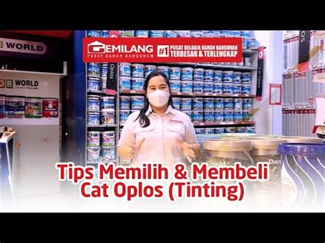 Tips Memilih Membeli Cat Oplos Tinting Gemilang Pusat Bahan