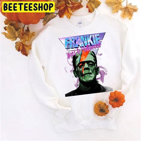 Goes To Hollywood Frankenstein Halloween Beeteeshop Trending Unisex T