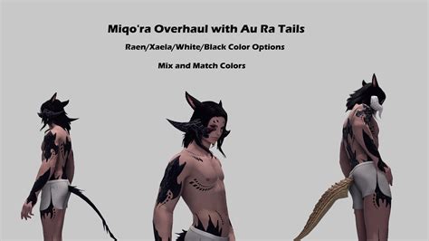 Miqo Ra Male Overhaul With Au Ra Tails Xiv Mod Archive