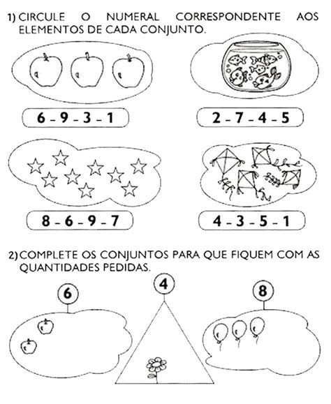 Atividades Numeral Correspondente Para Imprimir Online Cursos