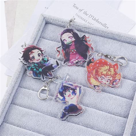 Buy Demon Slayer Lanyard Keychain With Id Badge Holder Anime Nezuko