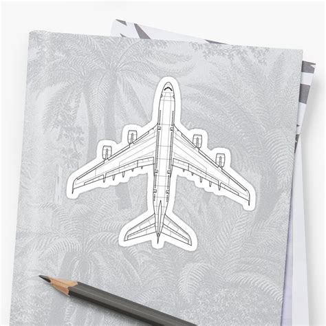 "Airbus A380 Blueprint" Stickers by zoidberg69 | Redbubble