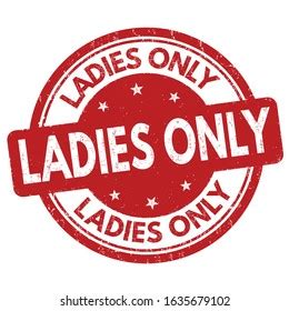 Ladies Only Sign Stamp On White Stock Vector (Royalty Free) 1635679102 ...