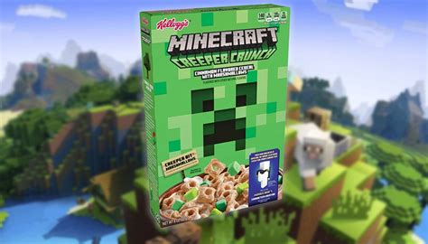 Kellogg S Announces Minecraft Creeper Crunch Cereal The GoNintendo