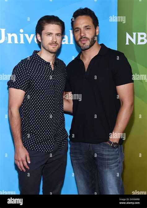 Aaron Tveit Daniel Sunjata Attending The Nbcuniversal Summer Press