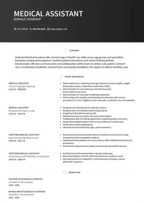 7 Medical Assistant Resume Summary Examples