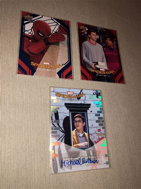 Upper Deck Marvel Spider Man Homecoming Lot Of Cards