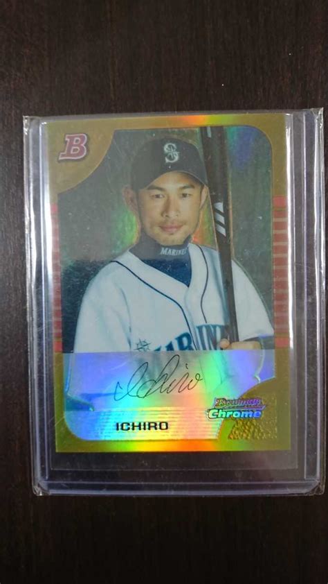 Topps Bowman Chrome Gold Refractor ゴールドリフラクター イチローbowman｜売買されたオークション