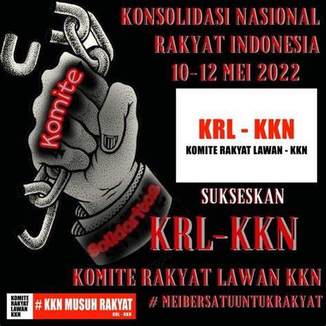 Seruan Undangan Konsolidasi Nasional Rakyat Indonesia Komite Rakyat