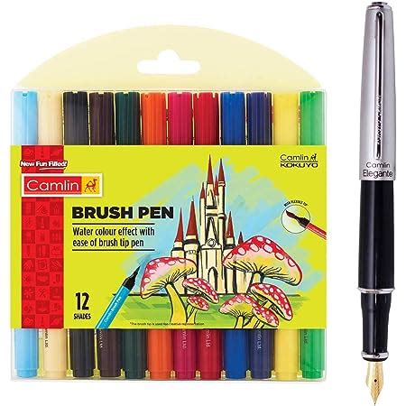 Camlin 4019272 Kokuyo Brush Pen 12 Shades Multicolor Camlin