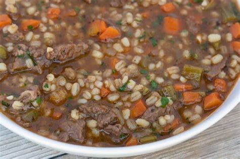 Hearty Beef Barley Soup Recipe | Chef Dennis