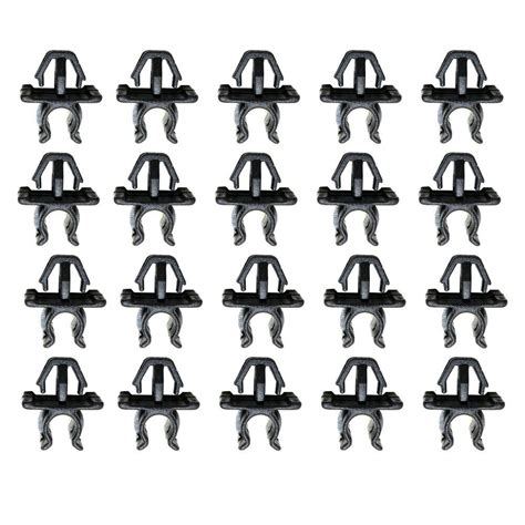 Premium 20pcs Car Hood Prop Rod Clip For Nissan Black Superior