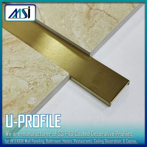 Stainless Steel Colored Coated Decorative C Profiles At Rs Foot Ss