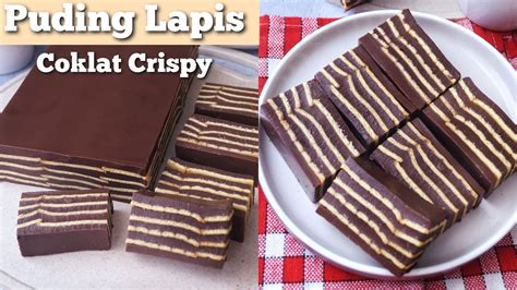 CARA MEMBUAT PUDING LAPIS COKLAT CRISPY ENAK SIMPLE YouTube