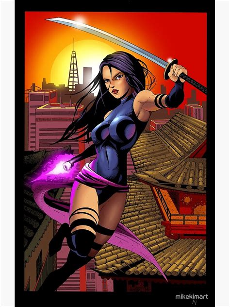 Psylocke Poster For Sale By Mikekimart Redbubble