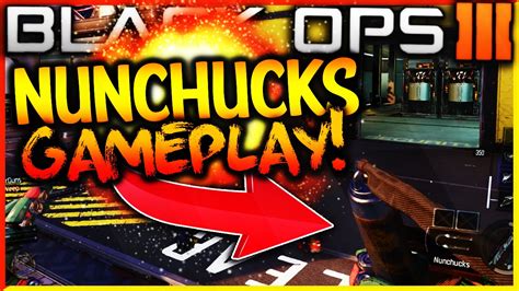 BLACK OPS 3 NUNCHUCK GAMEPLAY NEW DLC MELEE WEAPON NUNCHUCK IN