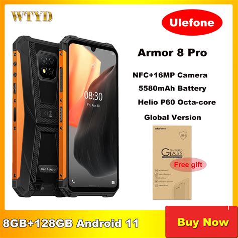 Ulefone Tel Fono Inteligente Armor 8 Pro Resistente Al Agua Smartphone