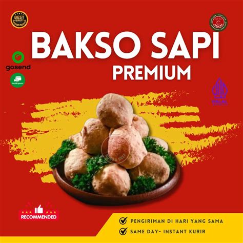 Jual Bakso Sapi Premium Frozen Baso Sapi Urat Bakso Daging Sapi