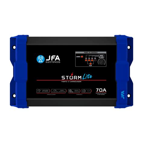 Fonte E Carregador JFA 70A Storm Lite Compre Na G2 Distribuidora