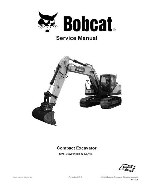 Manual De Servicio En Pdf De La Excavadora Compacta Bobcat E165